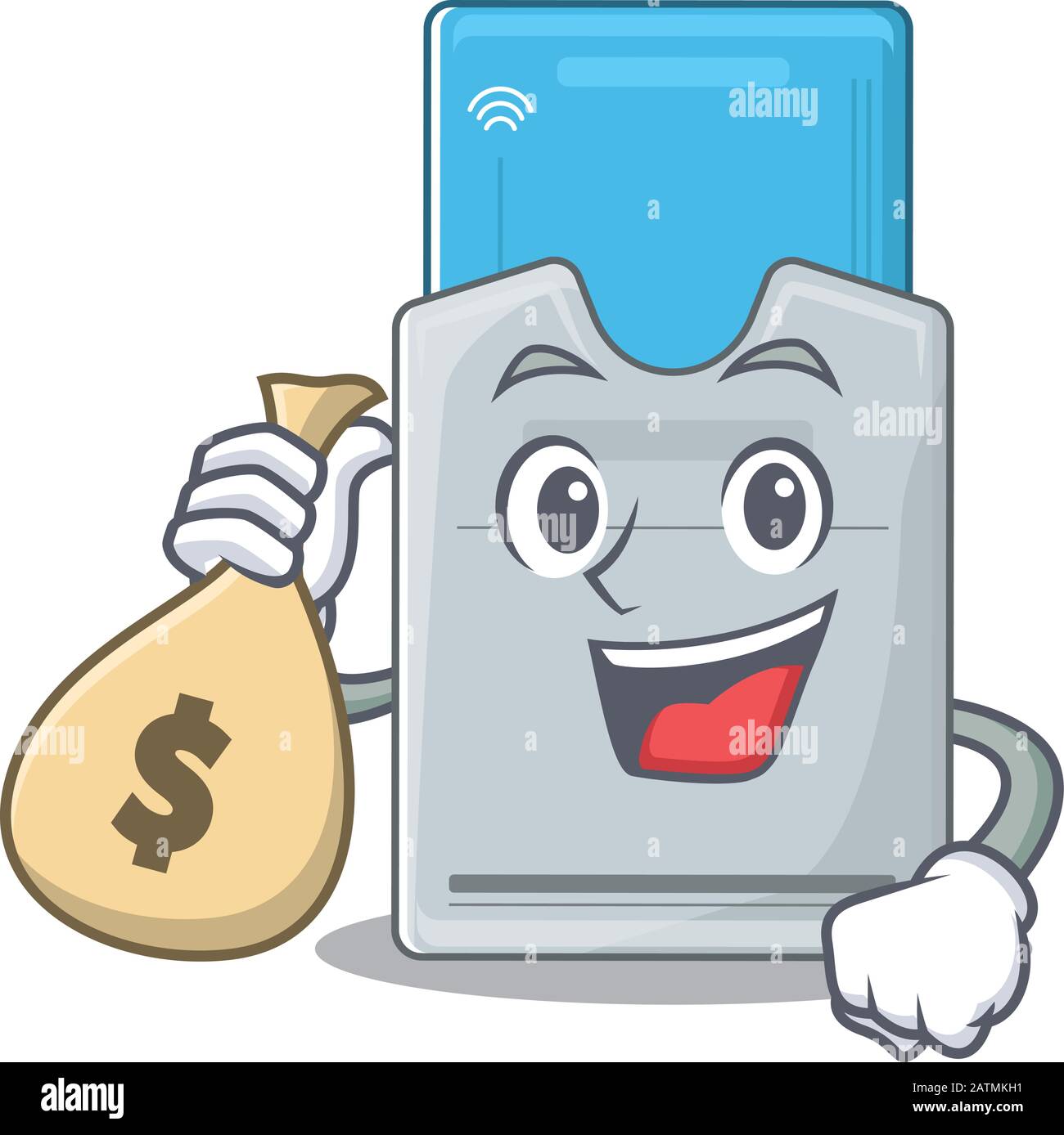 Cartoon character dollar lock hi-res stock photography and images - Alamy