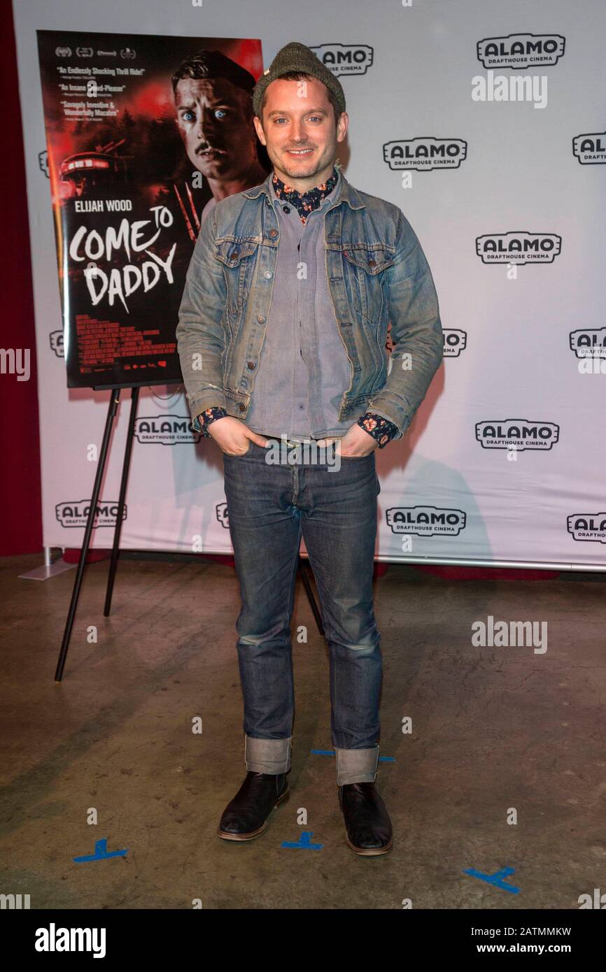 Elijah Wood attends the premiere of 'Come to Daddy' at Alamo Drafthouse in Downtown Los Angeles, California, USA, on 03 February 2020. | usage worldwide Stock Photo