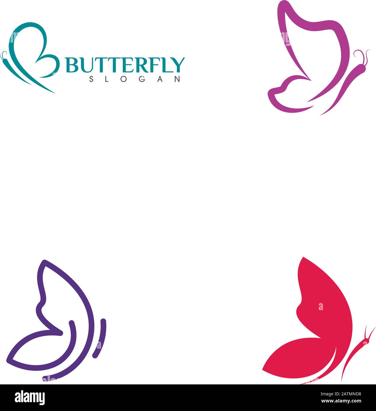 Beauty Butterfly Vector icon design Stock Vector