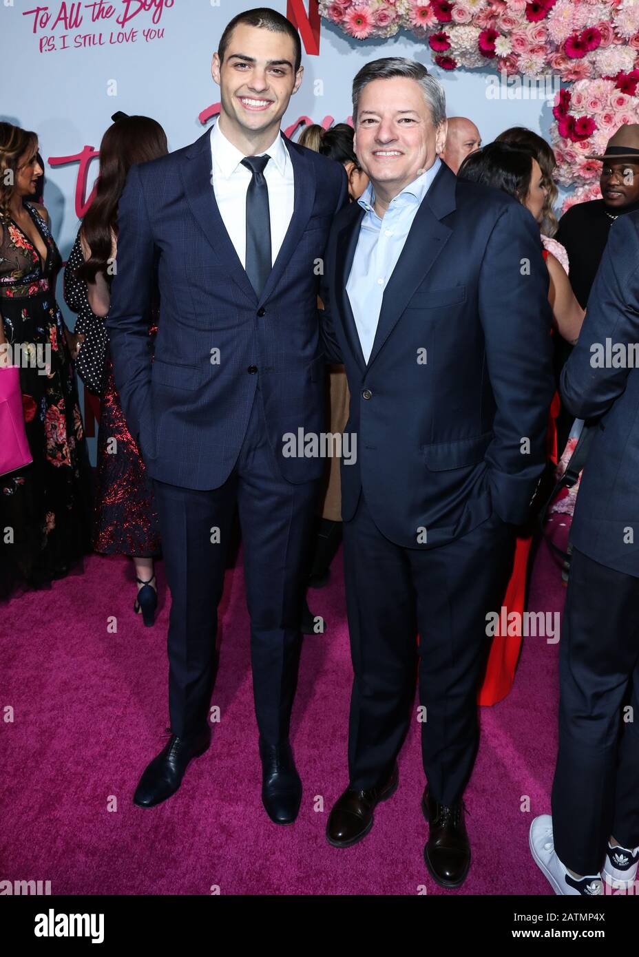 Hollywood, United States. 03rd Feb, 2020. HOLLYWOOD, LOS ANGELES, CALIFORNIA, USA - FEBRUARY 03: Actor Noah Centineo and Netflix Chief Content Officer Ted Sarandos arrive at the Los Angeles Premiere Of Netflix's 'To All The Boys: P.S. I Still Love You' held at the Egyptian Theatre on February 3, 2020 in Hollywood, Los Angeles, California, United States. (Photo by Xavier Collin/Image Press Agency) Credit: Image Press Agency/Alamy Live News Stock Photo
