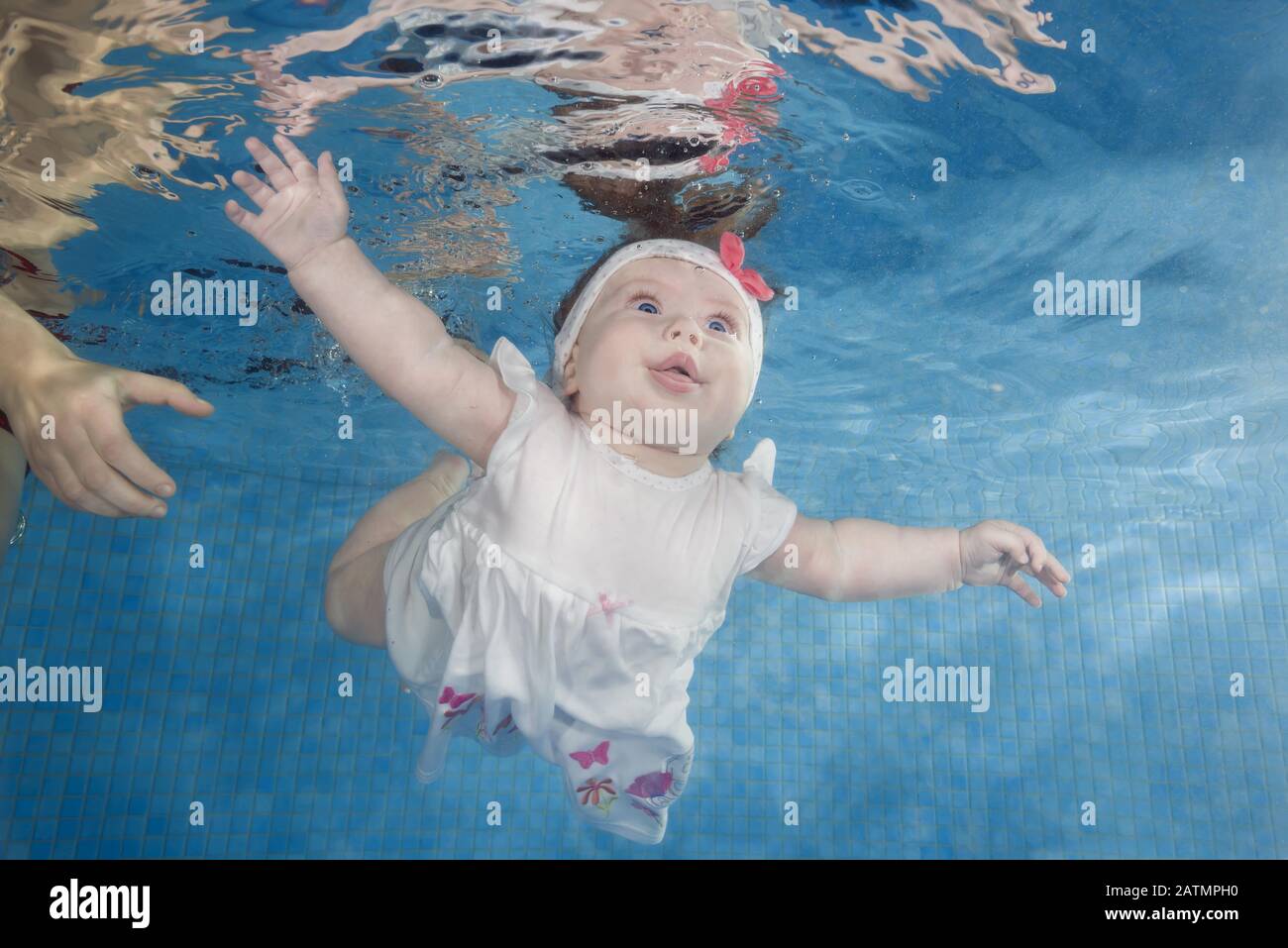 Odessa, Ukraine, Eastern Europe. 8th Aug, 2018. Little baby girl in