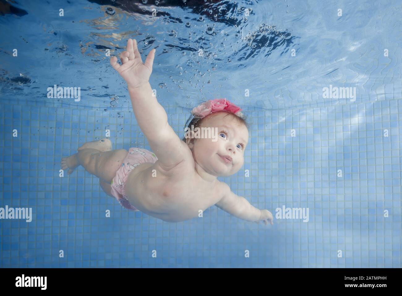 Odessa, Ukraine, Eastern Europe. 8th Aug, 2018. Little baby girl