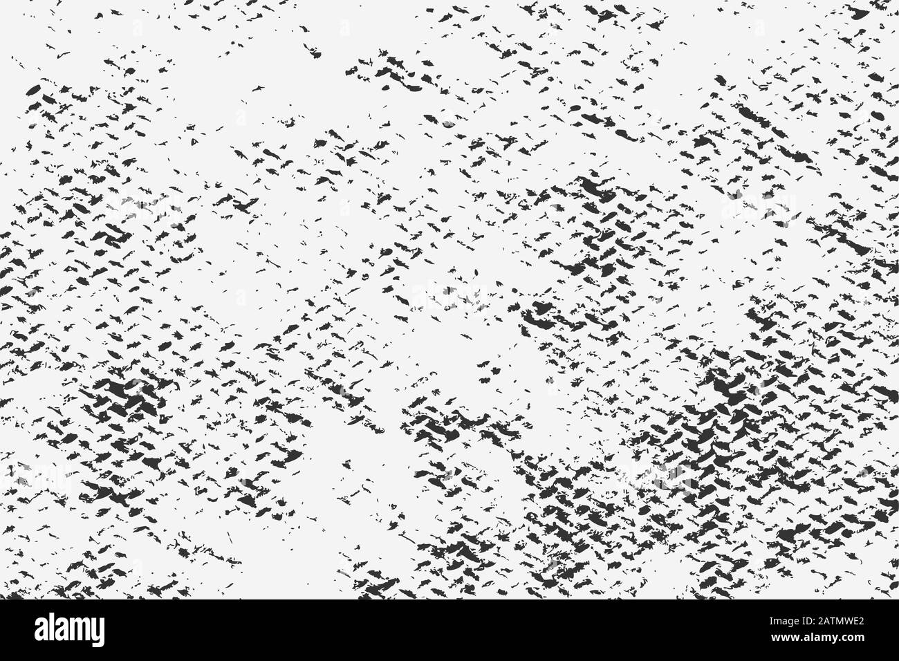Abstract grunge overlay fabric texture. Vector illustration of black and white grunge background for your design Stock Vector