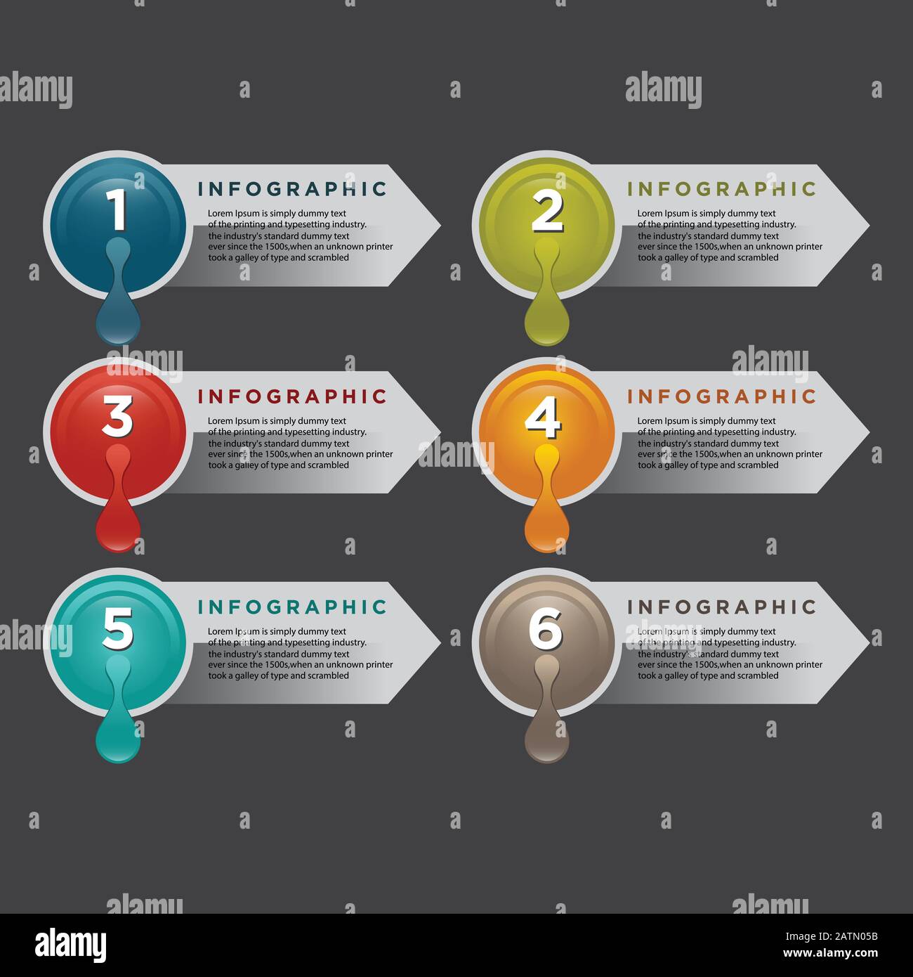 Line Step Infographic 5 Options Workflow Diagram Circle Timeline Number Infograph Process 6526