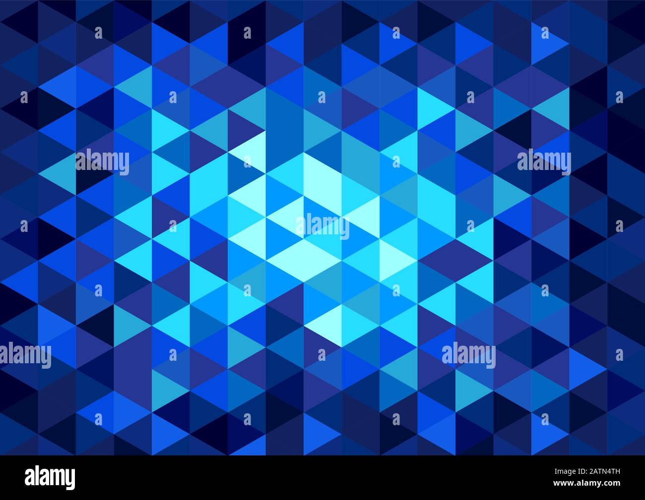 Vector geometric background, mosaic on glass with light in blue Stock ...