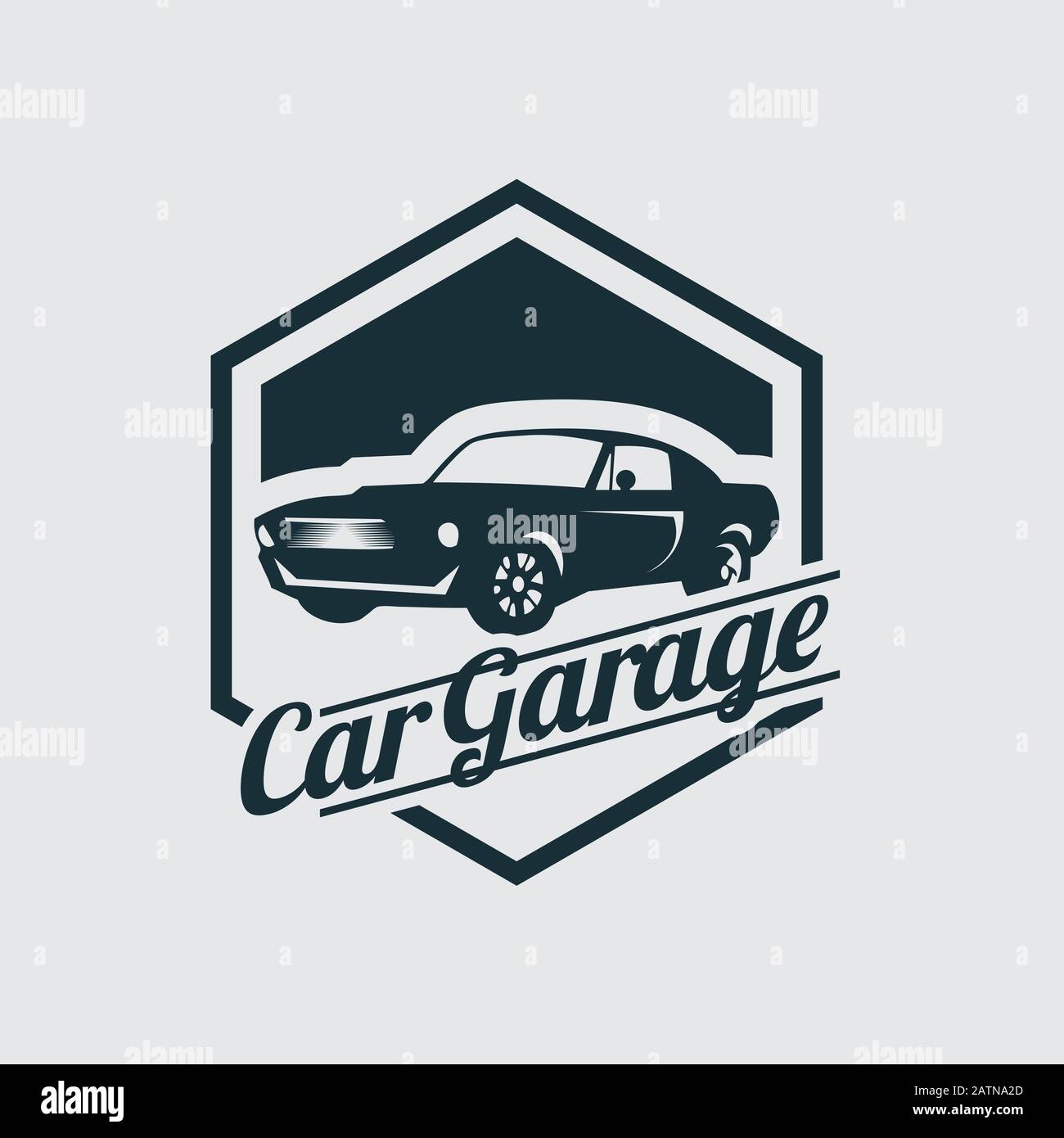 Service car repair, restoration and club design elements. Vector ...