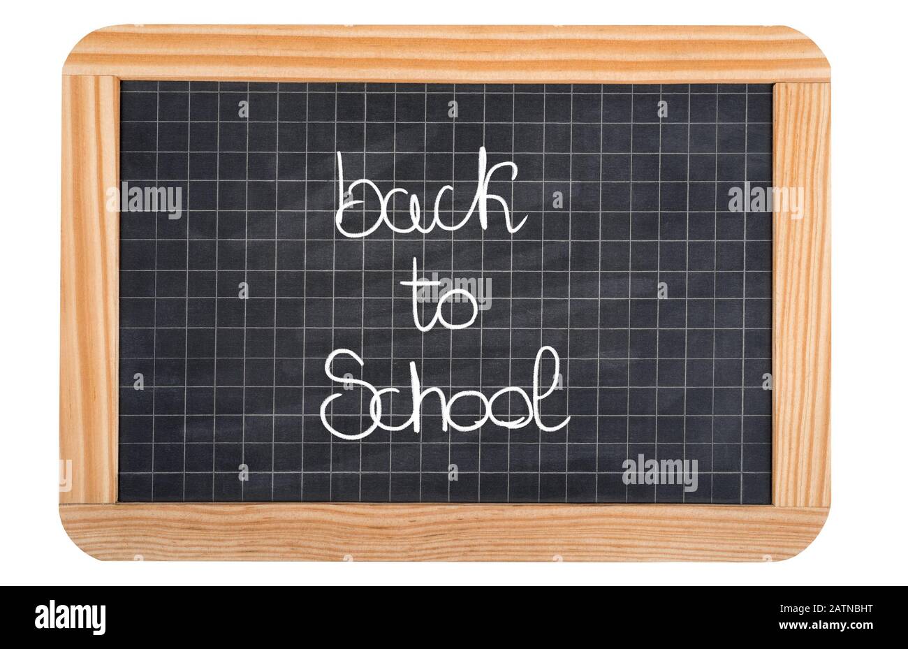 school blackboard isolated on white background Stock Photo