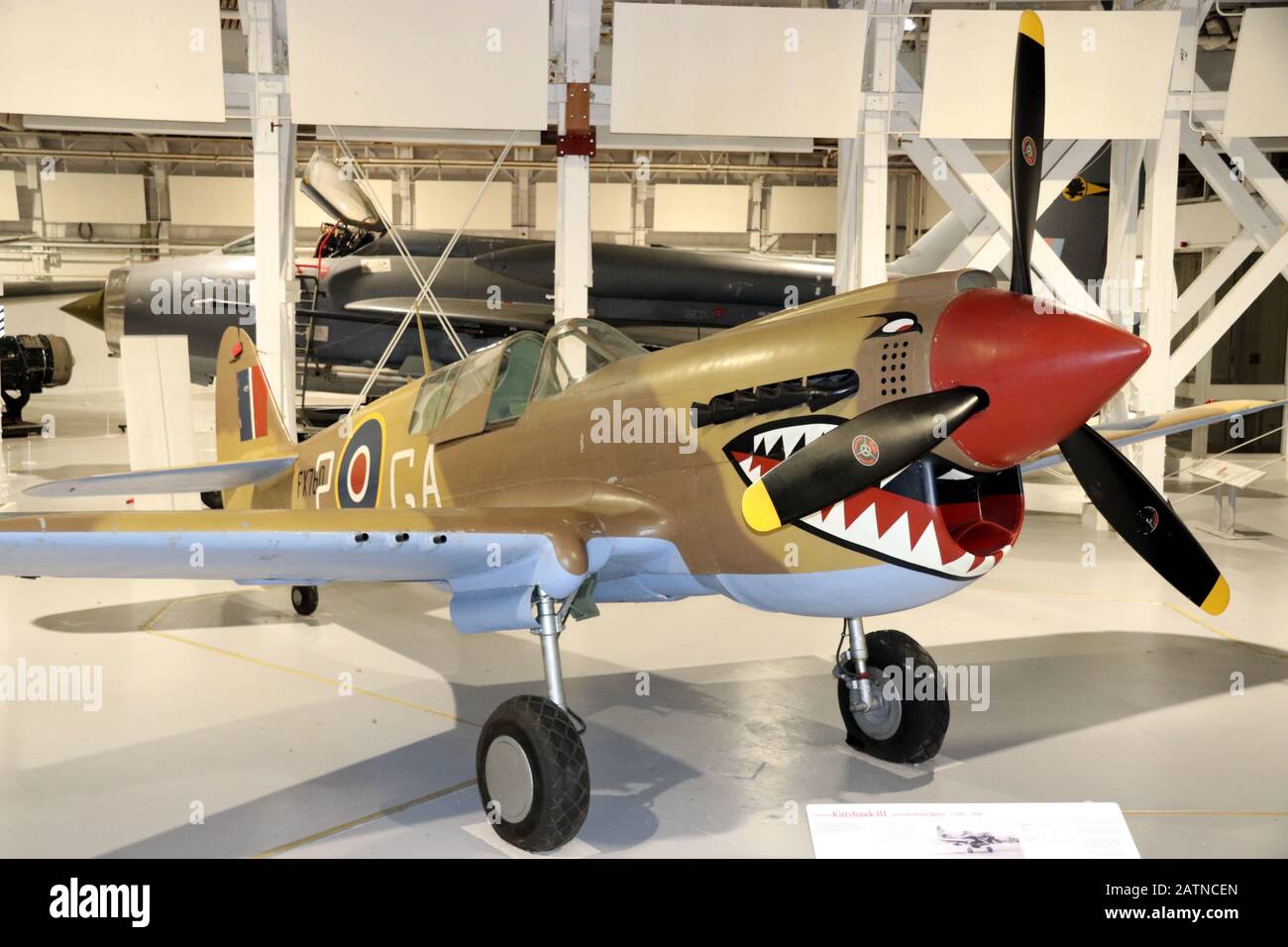 Curtiss P-40  Kittyhawk in Flying Tigers paint Stock Photo