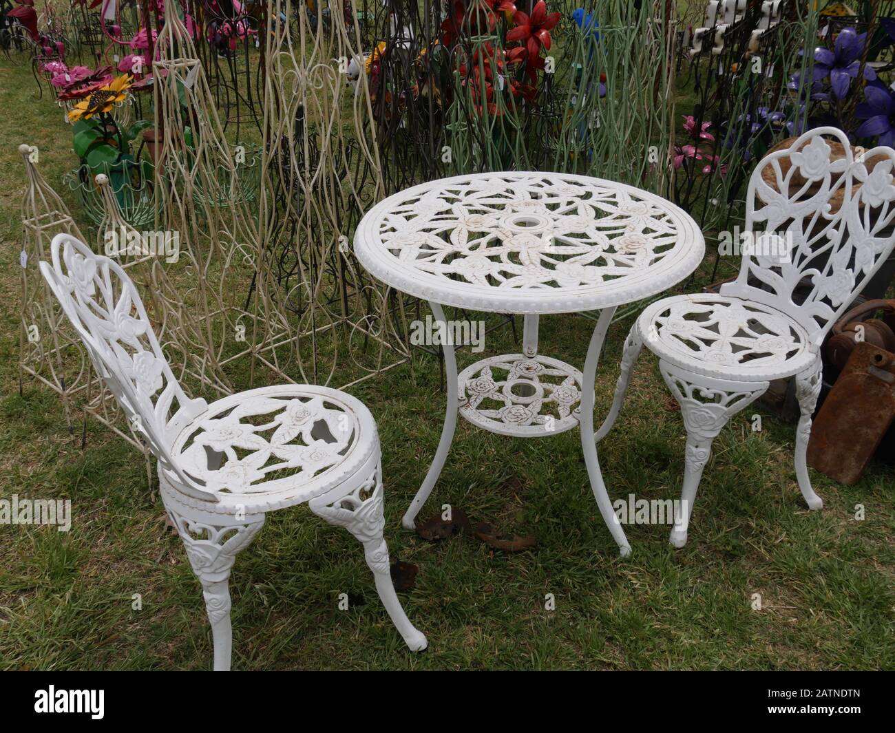 Plastic garden chairs cleaning hires stock photography and images Alamy