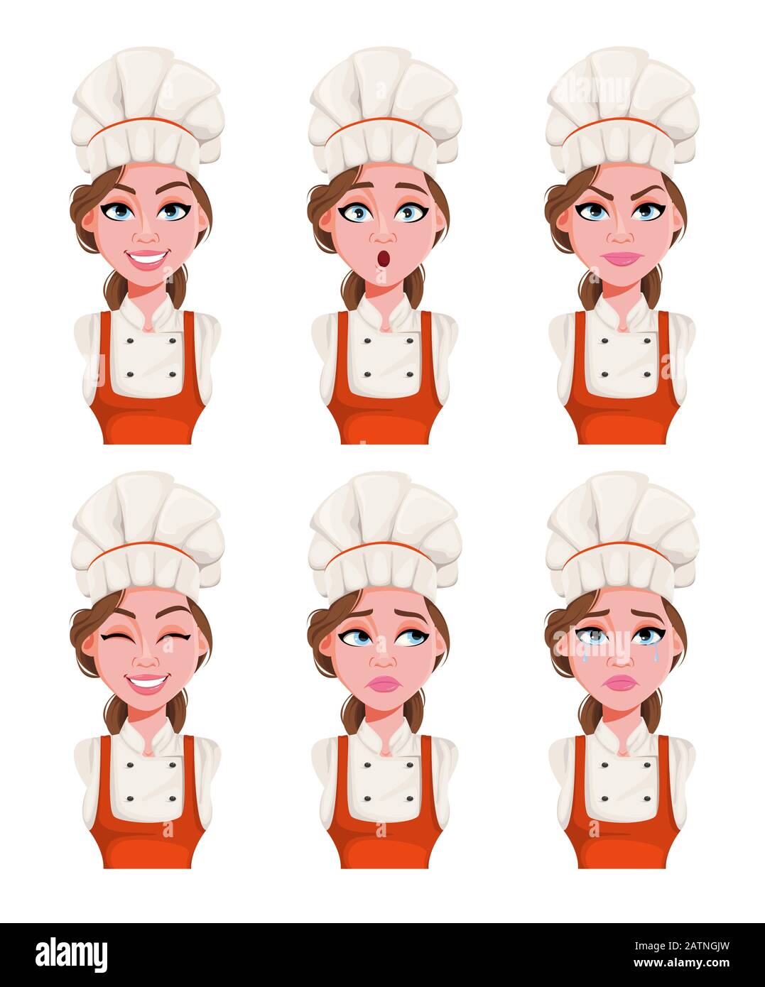 Angry female cook uniform Stock Vector Images - Alamy