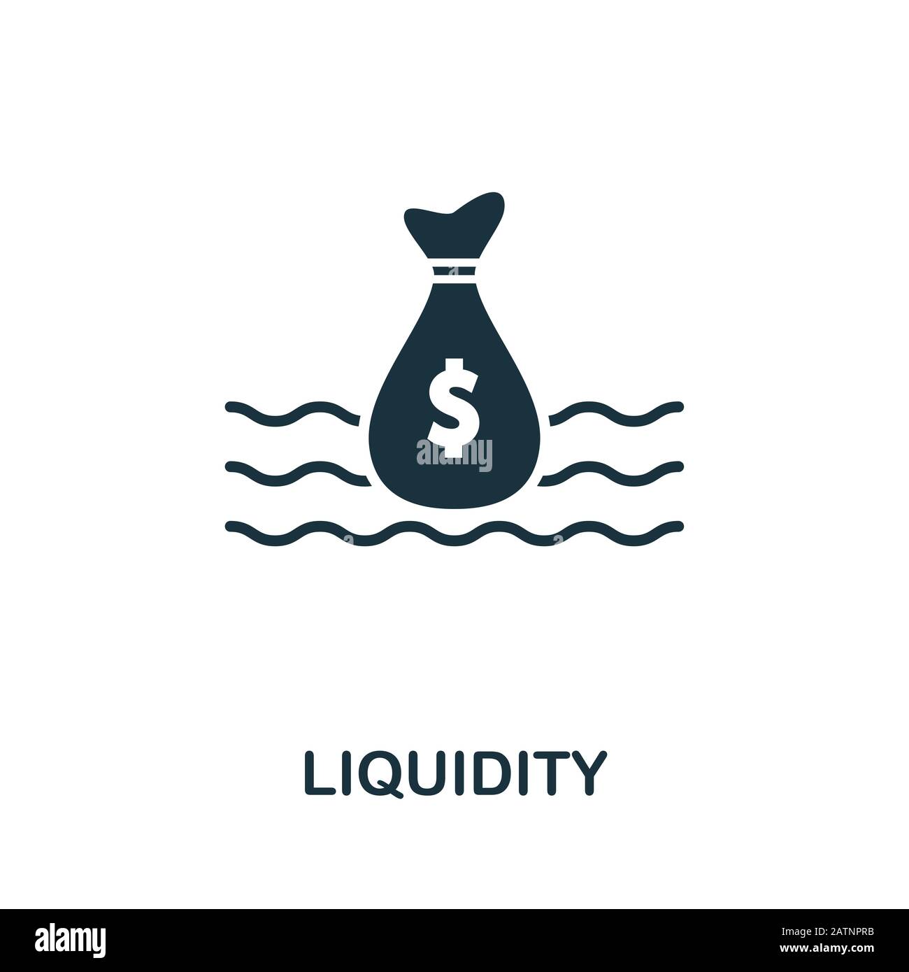 Liquidity icon. Creative element design from stock market icons collection. Pixel perfect Liquidity icon for web design, apps, software, print usage Stock Photo