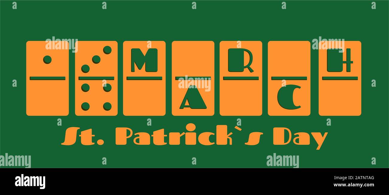 St. Patricks Day greeting. Vector illustration Stock Vector