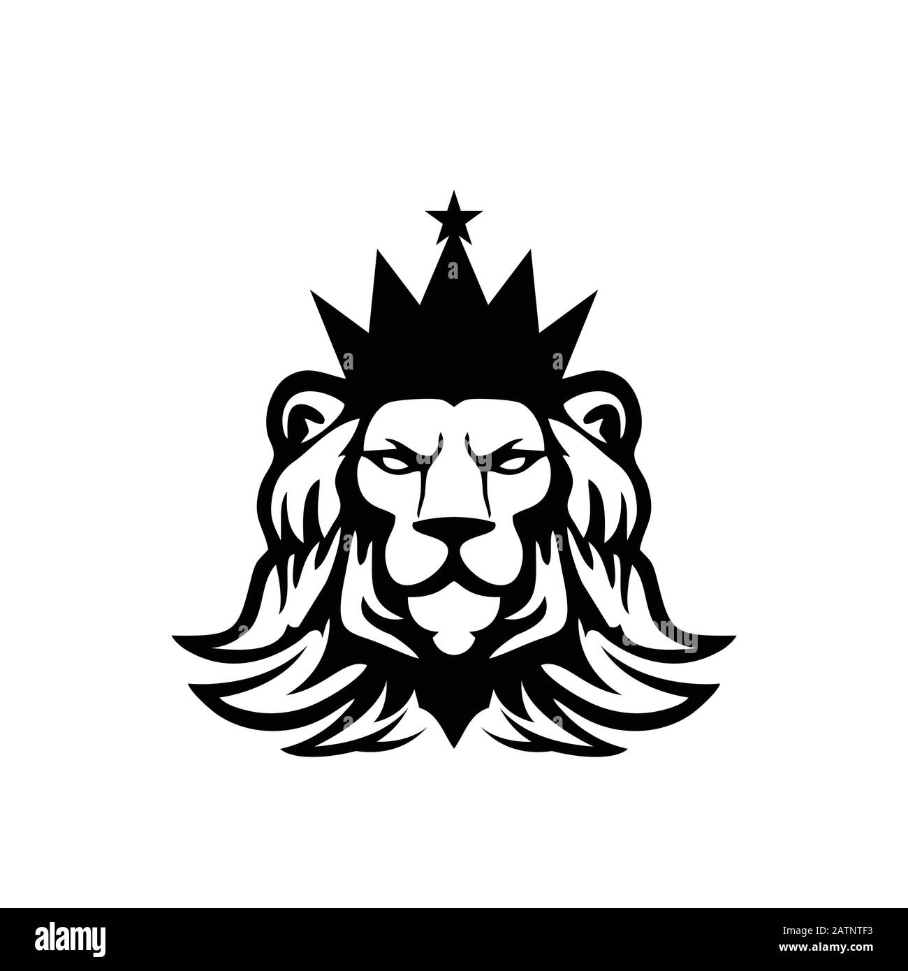 Lions Black And White Logo