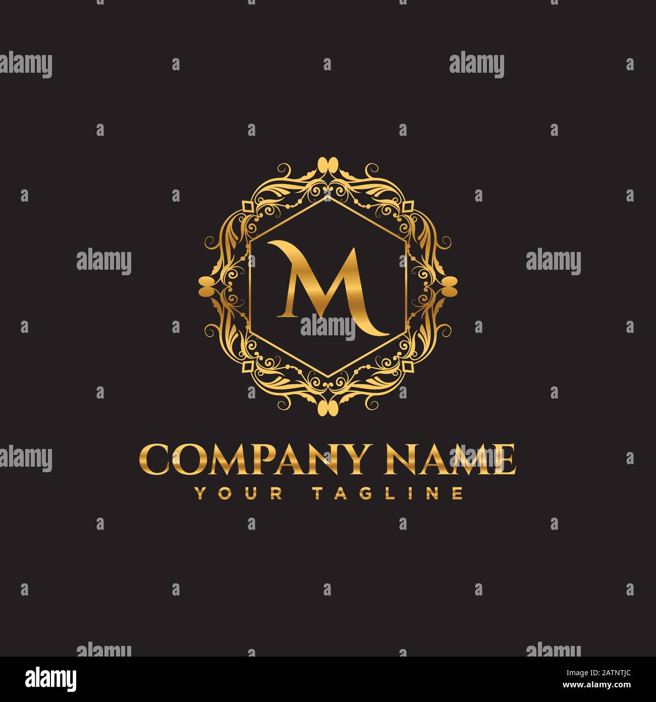 Letter m logo template stock image. Image of monogram - 166727459