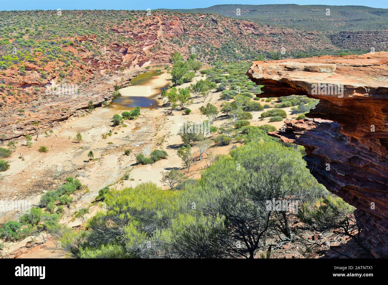 Australia, Kalbarri National Park, billabong of Murchison river Stock