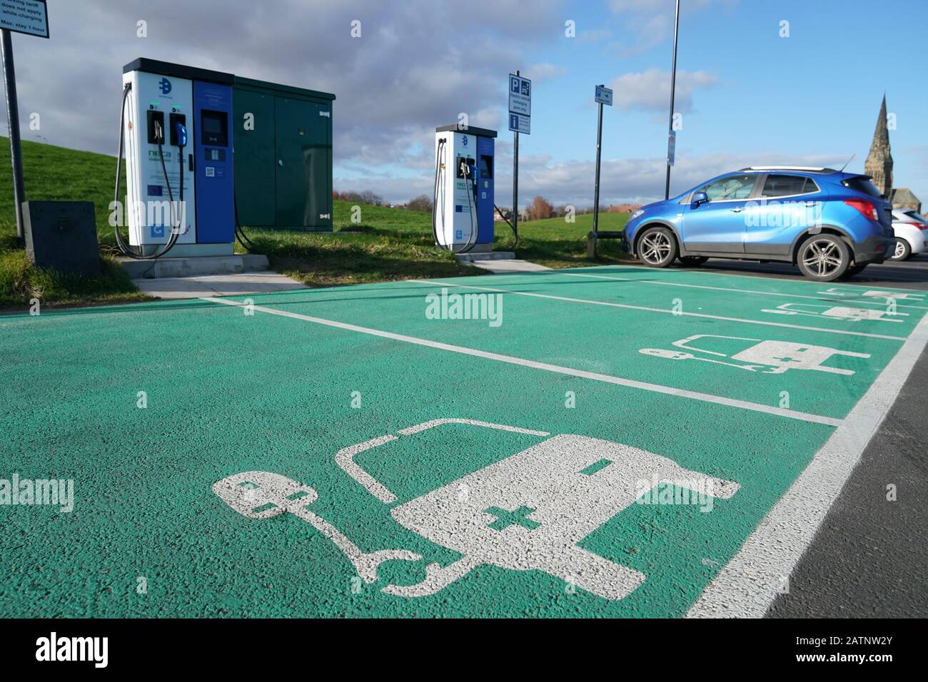 Electric vehicle charging points tynemouth on day hires stock photography and images Alamy