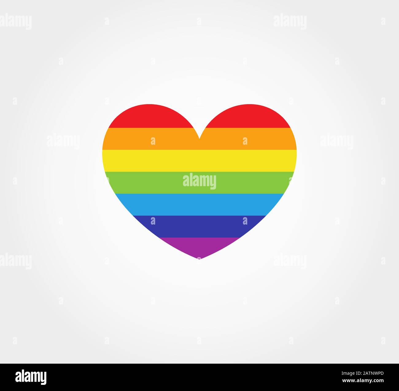 Rainbow heart icon. Vector illustration Stock Vector Image & Art - Alamy