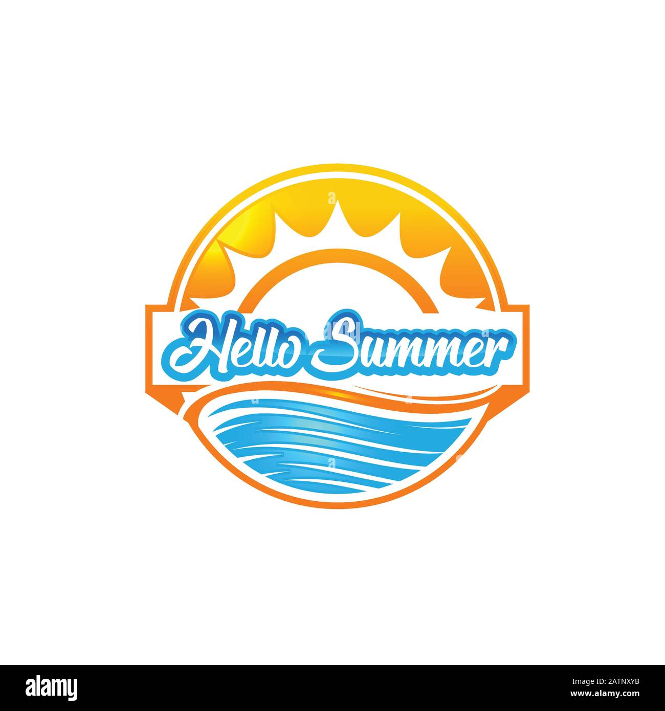 abstract and fun sun isolated summer icon design Stock Vector Image