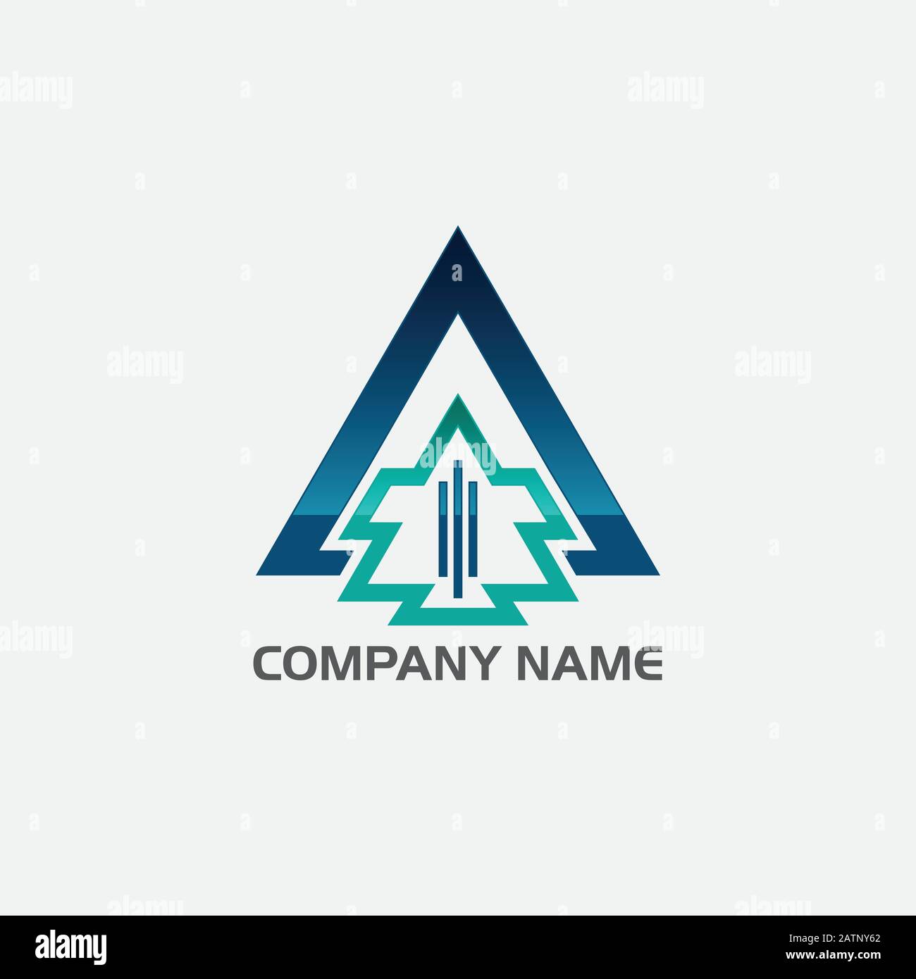 vector logo concept illustration,Media logo sign, Play logo , Player logo, Movie player logo, Multimedia logo icon, Audio music logo Stock Vector