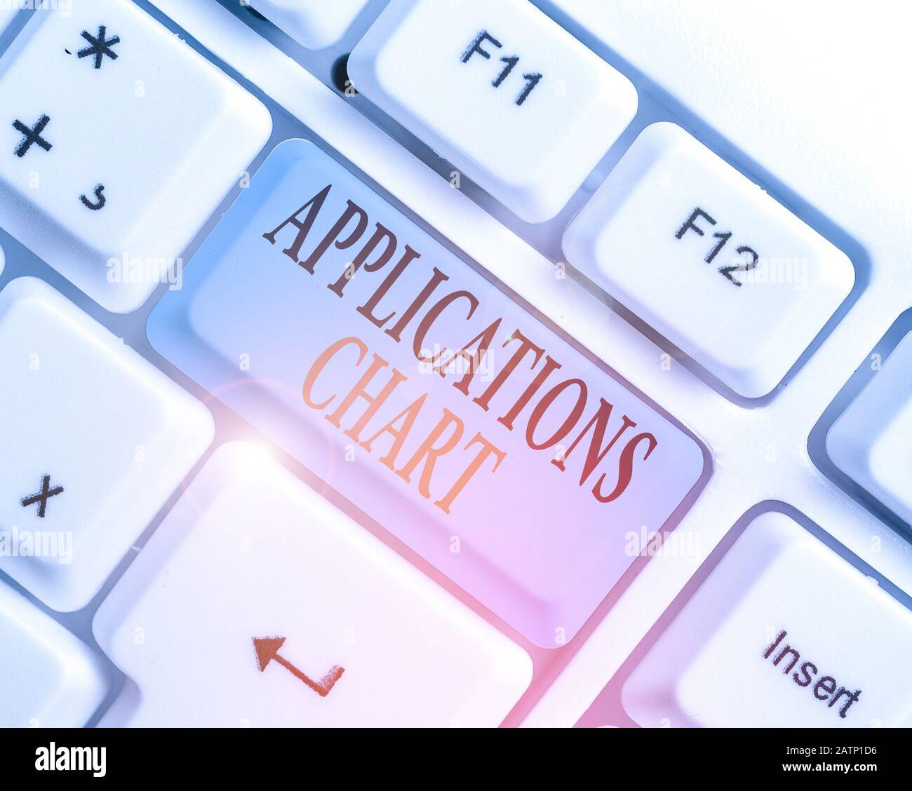 Conceptual hand writing showing Applications Chart. Concept meaning ...