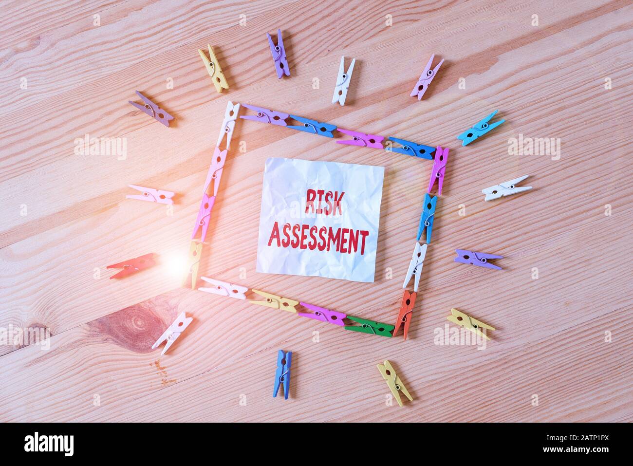 Handwriting text Risk Assessment. Conceptual photo estimation of the ...