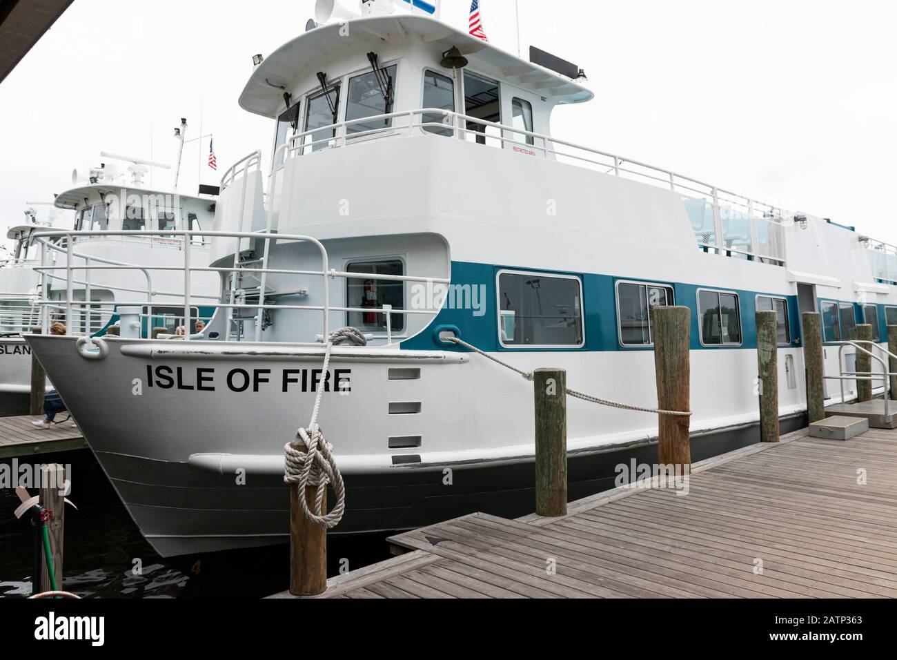 Bay Shore, New York, USA 6 October 2019 Side view of the Isle Of