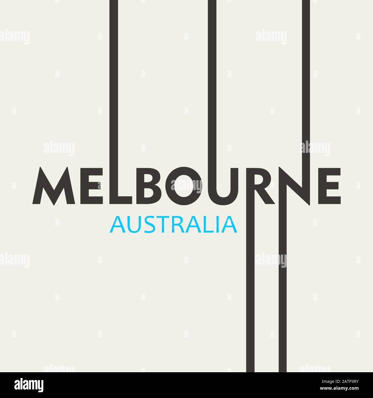 Melbourne city name Stock Vector Image & Art Alamy