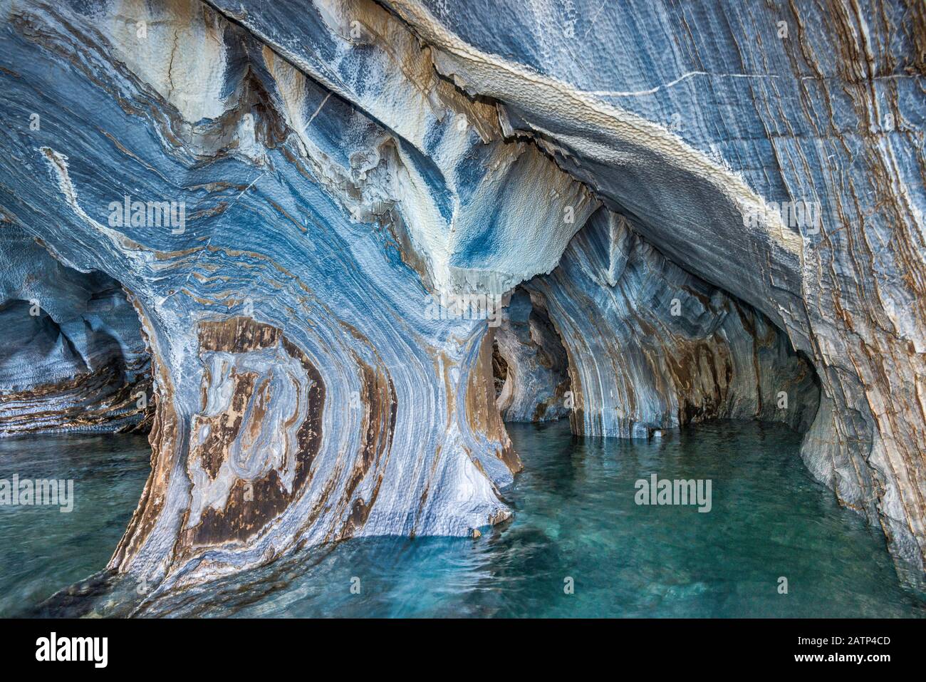 Marble Caves, Cuevas de Marmol, Lago General Carrera, Patagonia, Chile  Stock Photo - Alamy