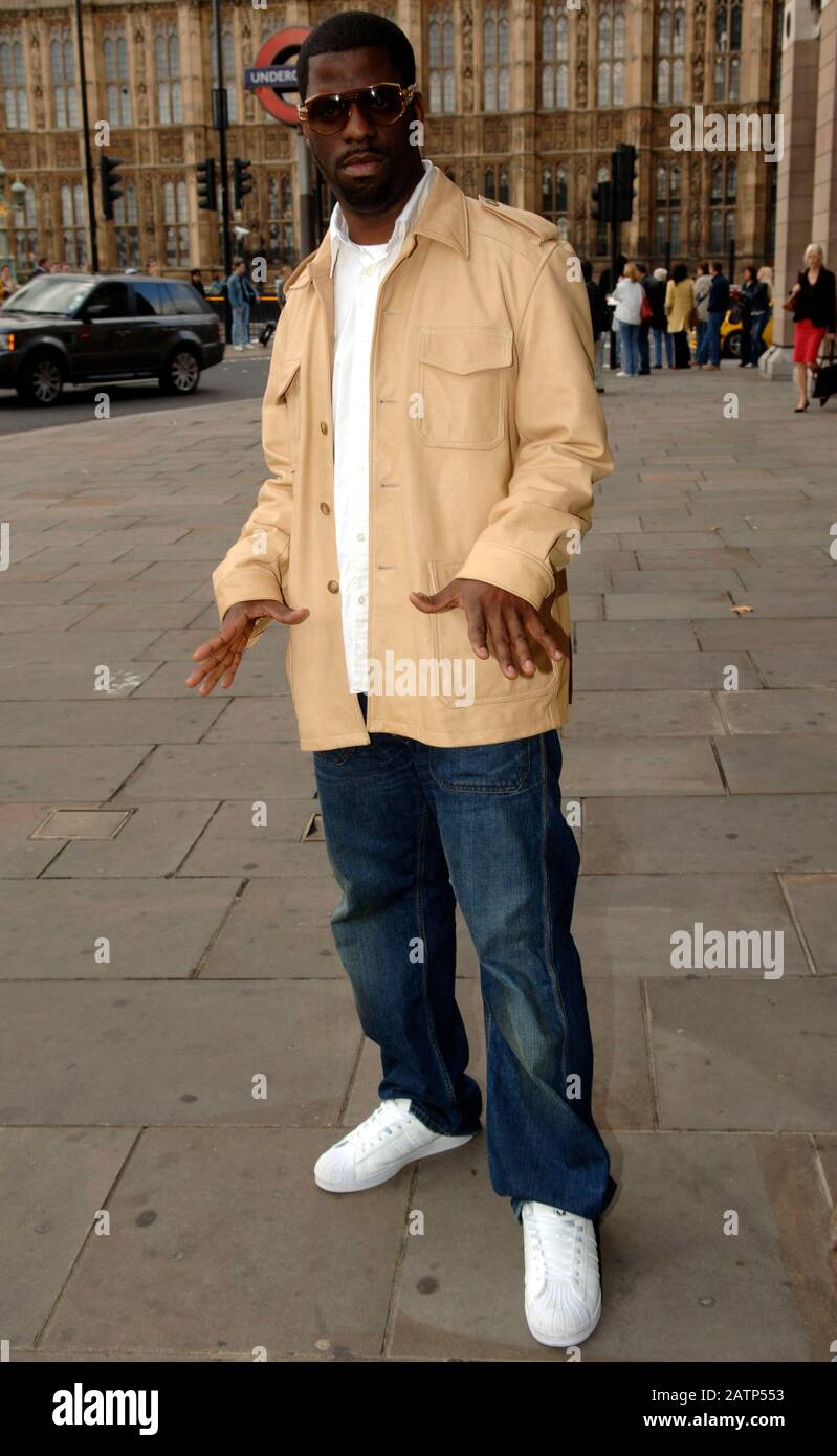 Rap artist 'Rhymefest' at the House of Commons in 2006 where he met  Conservative leader David Cameron to discuss the issue of violent rap lyrics  which Cameron had highlighted as a problem.
