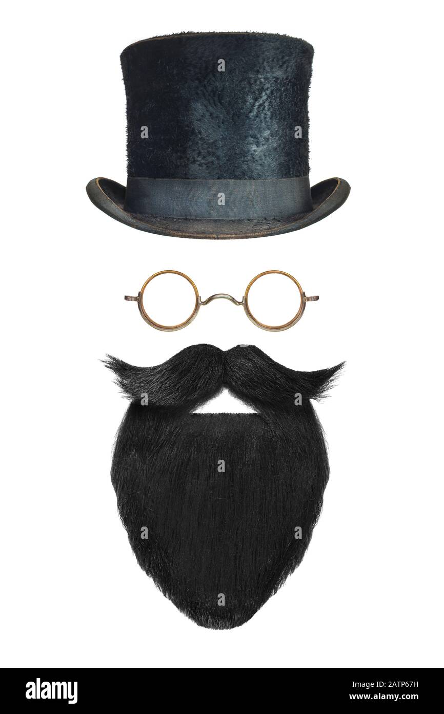 Gentleman/'s Grey Moustache Fake Gray Mustache Old Man Disguise Self Adhesive