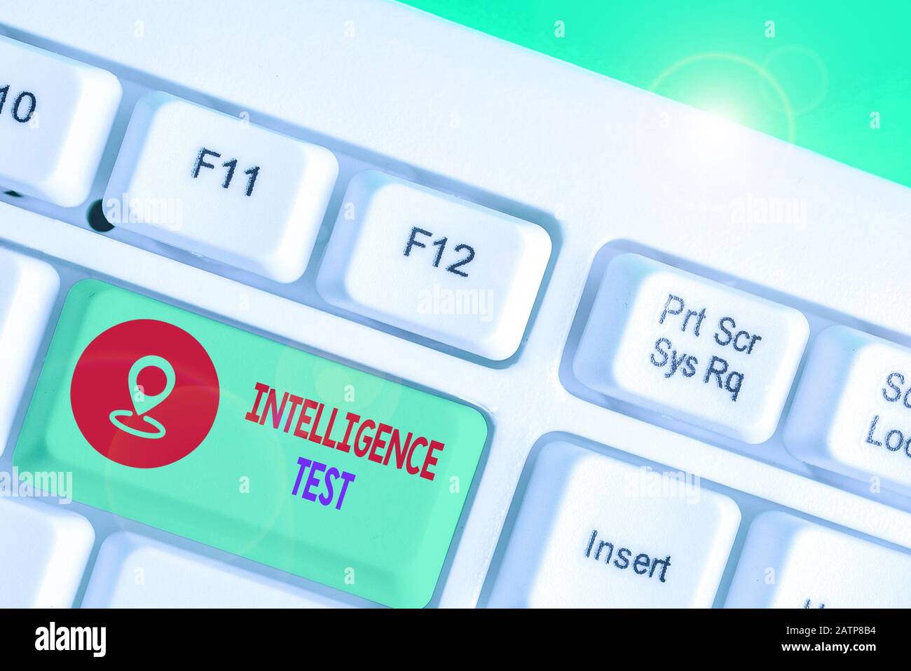 Writing note showing Intelligence Test. Business concept for test ...