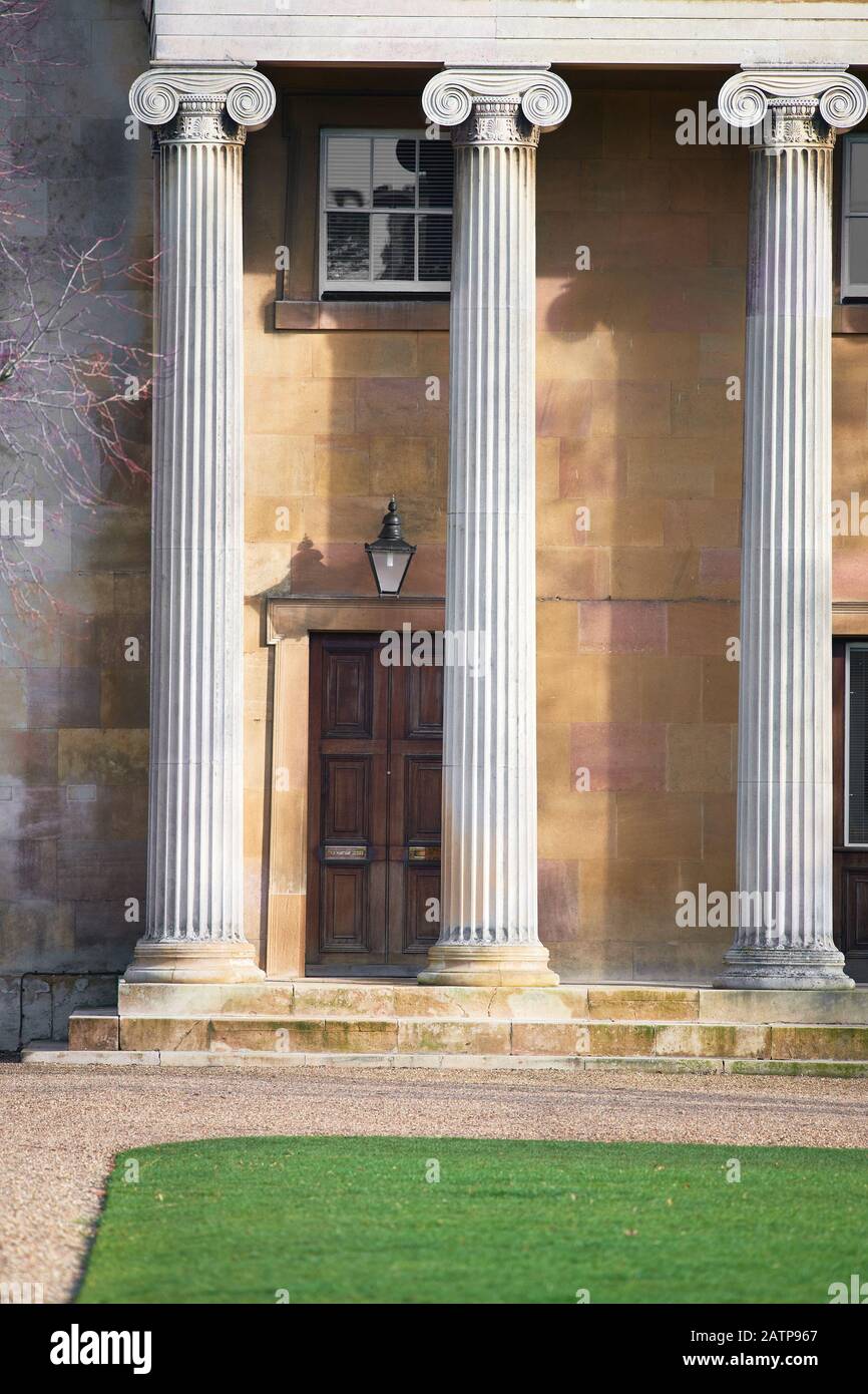 The master's lodge at Downing college, university of Cambridge, England