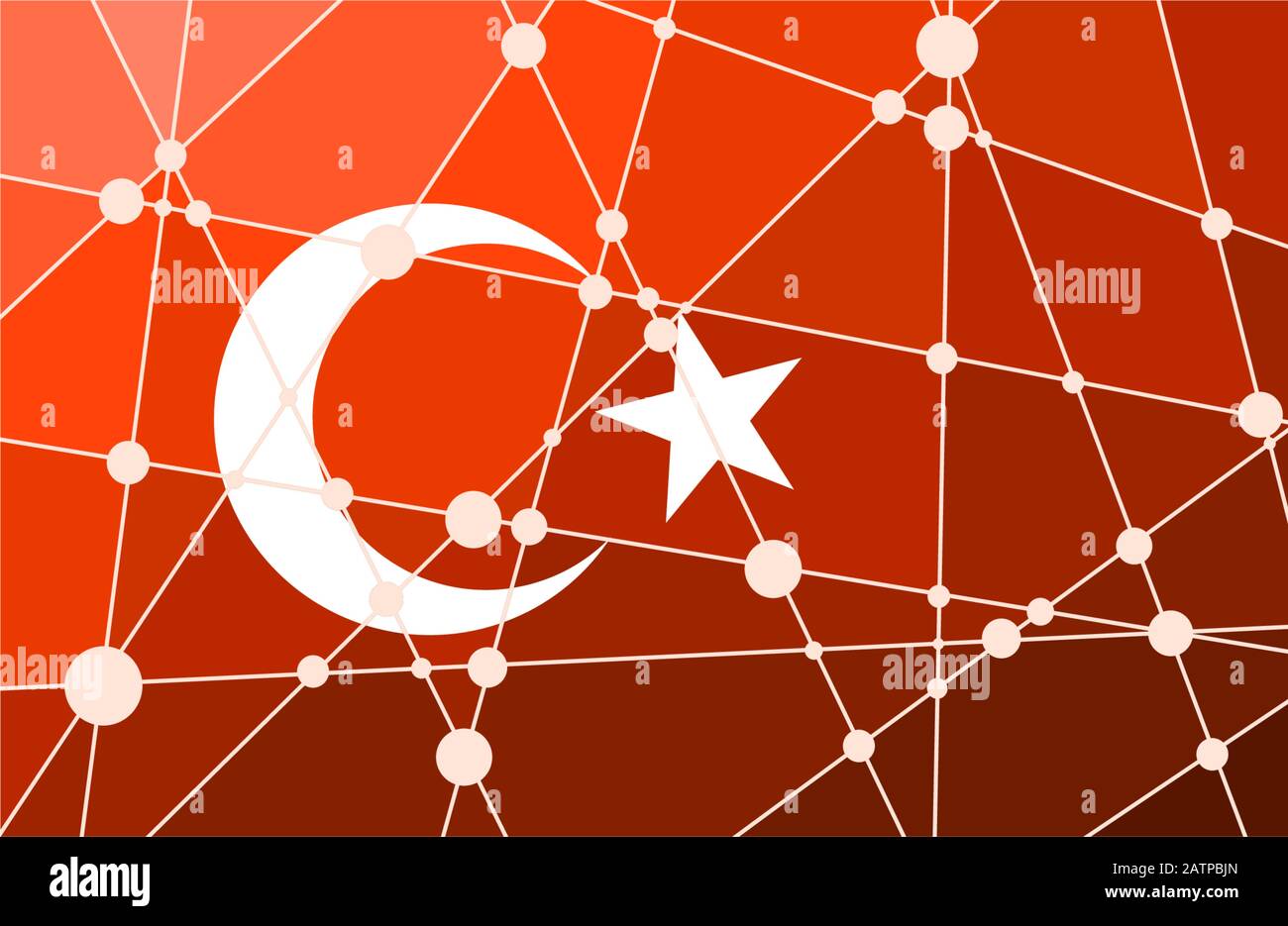 Turkey flag concept Stock Vector Image & Art Alamy