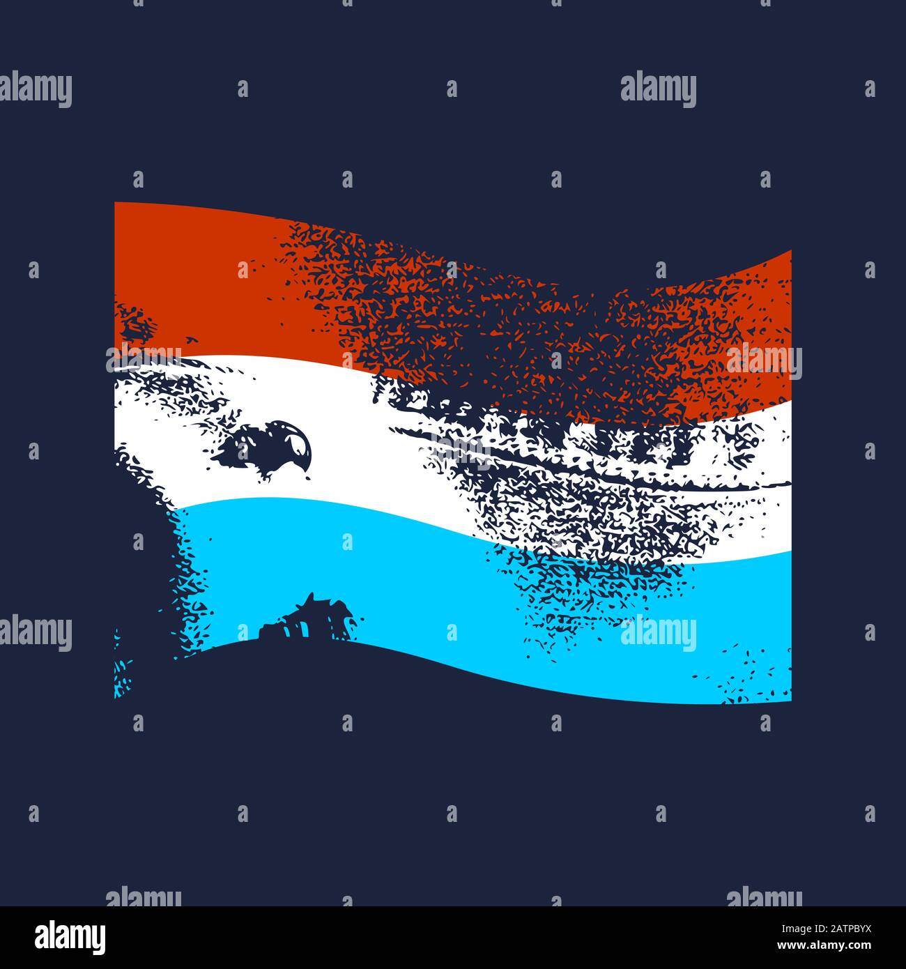 Luxembourg flag design Stock Vector