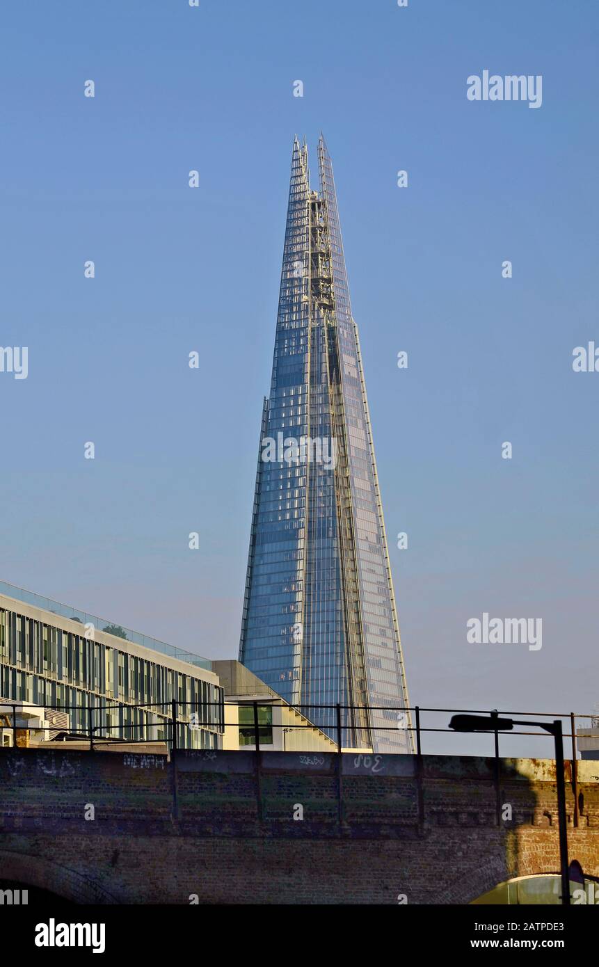 London, United Kingdom - January 19th 2016: The Shard sky scraper, highest building from London Stock Photo