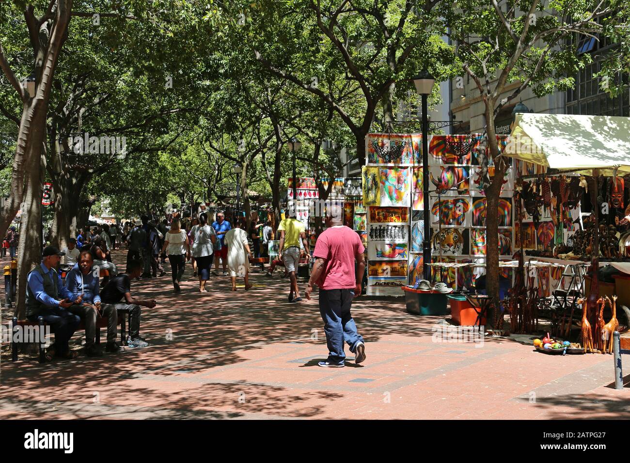 St George's Mall, Central Business District, Cape Town, Table Bay, Western Cape Province, South Africa, Africa Stock Photo
