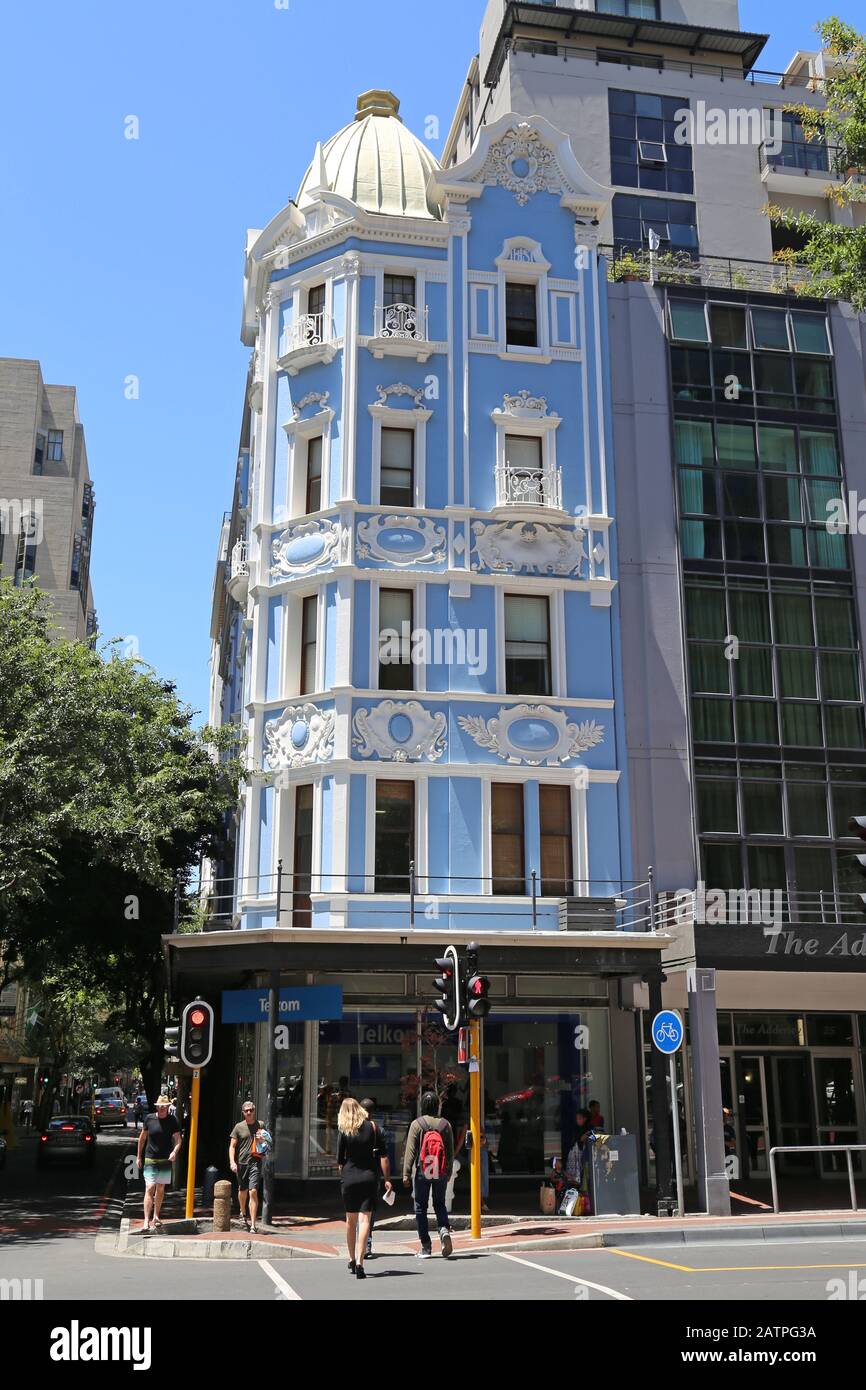 Dutch Baroque architecture, Adderley Street, Central Business District, Cape Town, Table Bay, Western Cape Province, South Africa, Africa Stock Photo