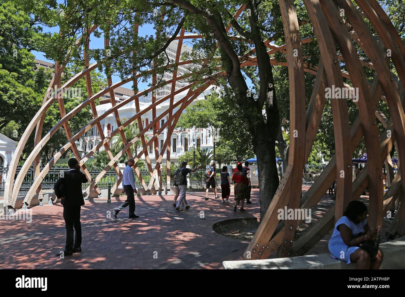 Arch for Arch' sculpture, Wale Street, Central Business District, Cape Town,  Table Bay, Western Cape Province, South Africa, Africa Stock Photo - Alamy