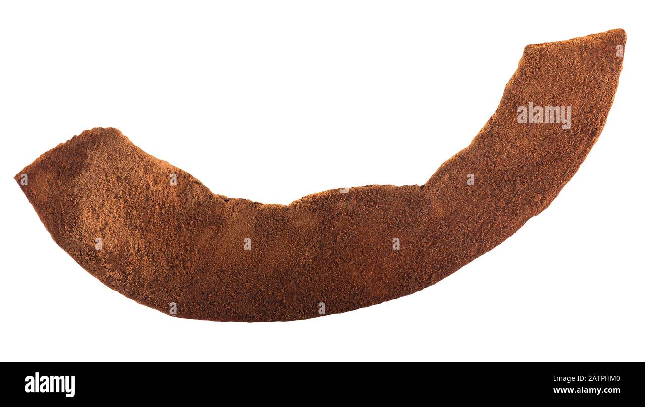 Chocolate coated Coconut chip or dried flake of kernel meat covered