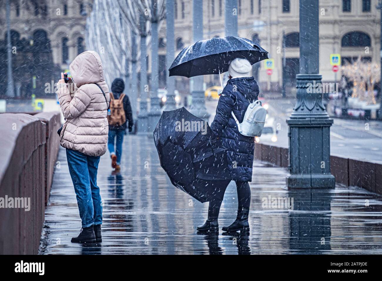Warm winter weather in Moscow, Russia Stock Photo Alamy