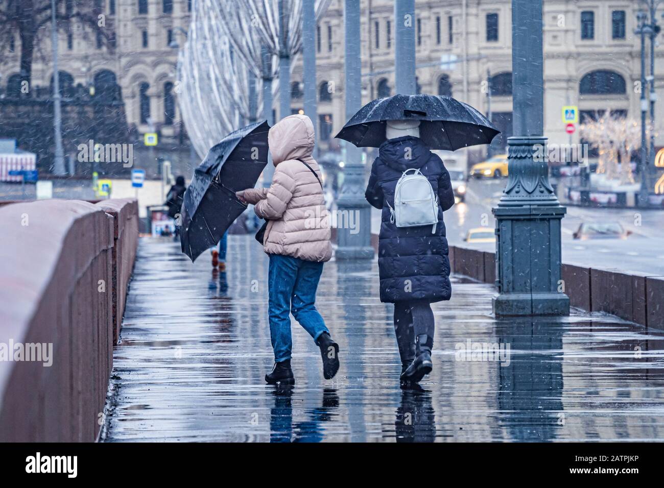 Warm winter weather in Moscow, Russia Stock Photo Alamy