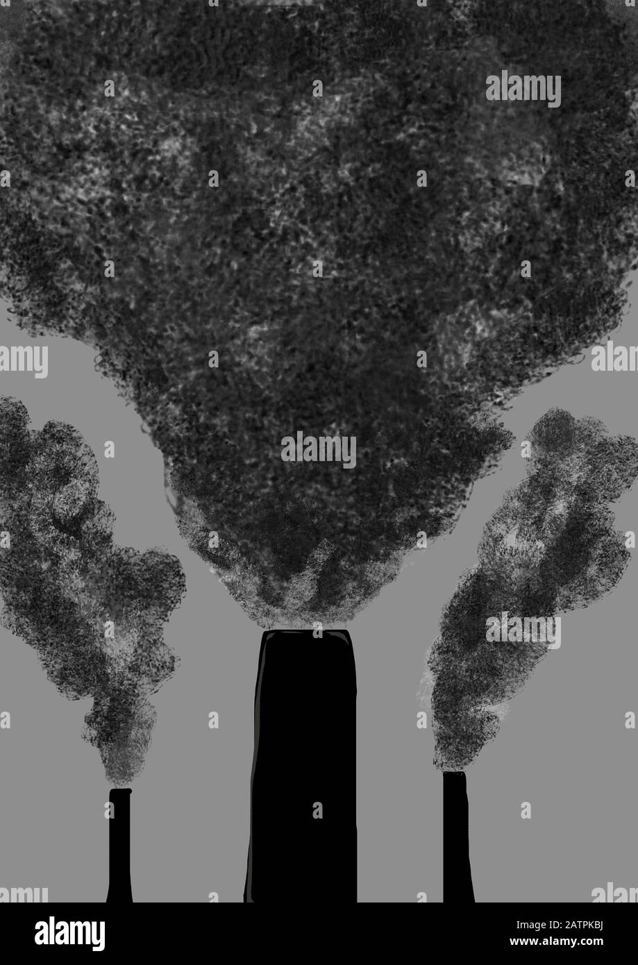 Environmental pollution Black and White Stock Photos & Images - Alamy
