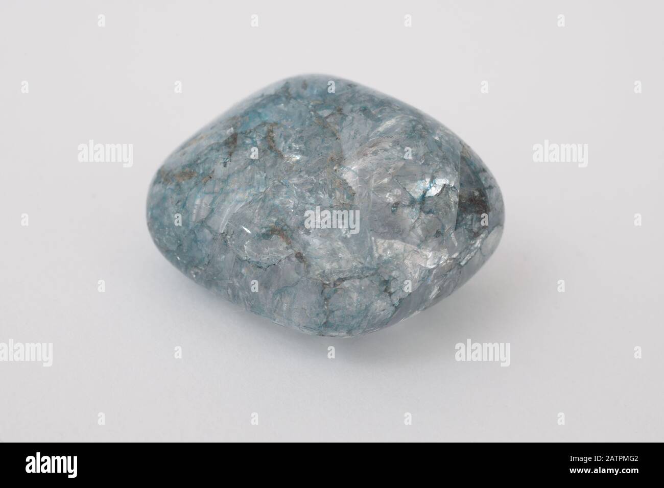 A blue silver gemstone Stock Photo