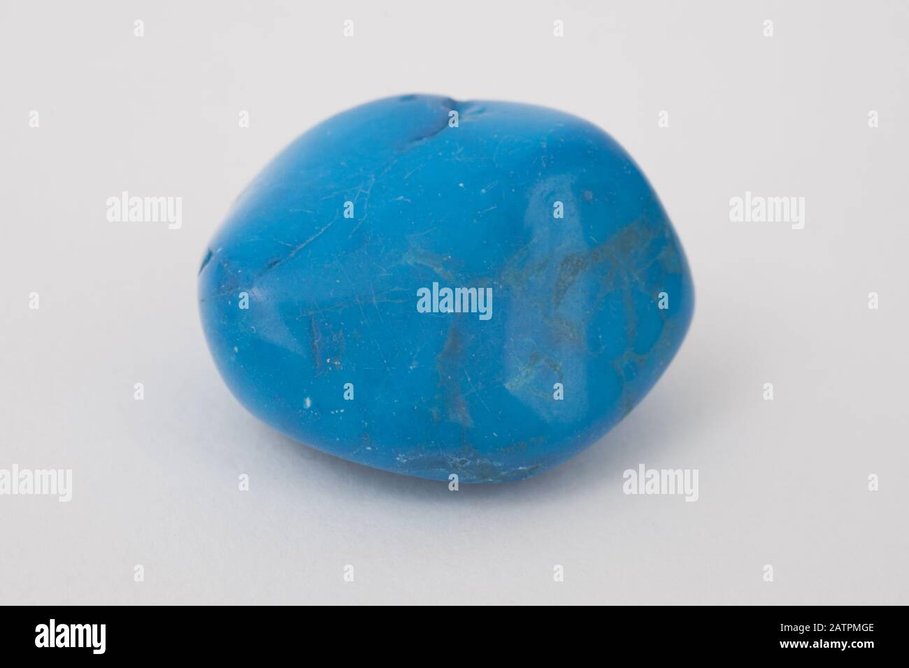 A Howlite Turquoise stone Stock Photo