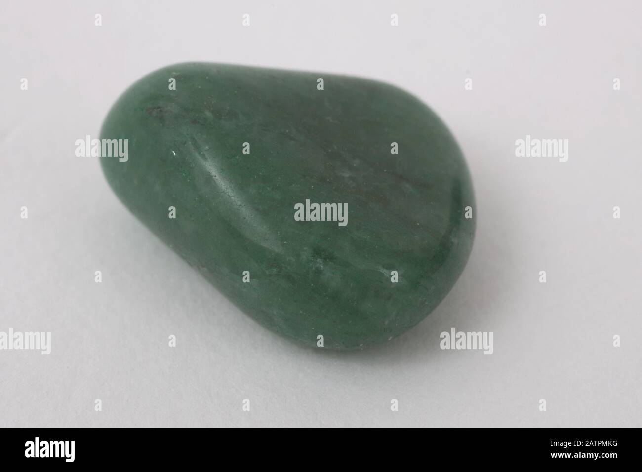 A Green Aventurine gemstone Stock Photo