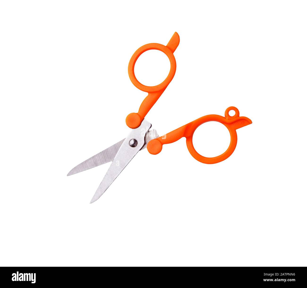 Scissors for cutting isolated on white background. Scissors are hand