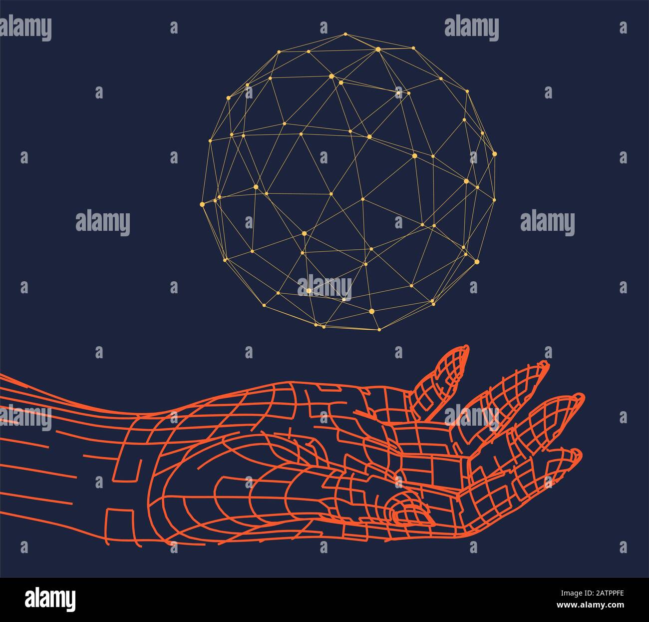 Abstract human hand Stock Vector Image & Art - Alamy