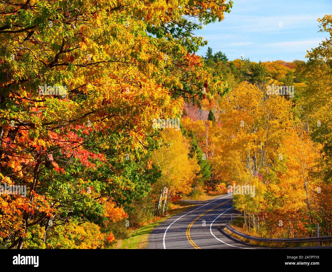 RT 41, Keweenaw Peninsula, Michigan, USA Stock Photo - Alamy