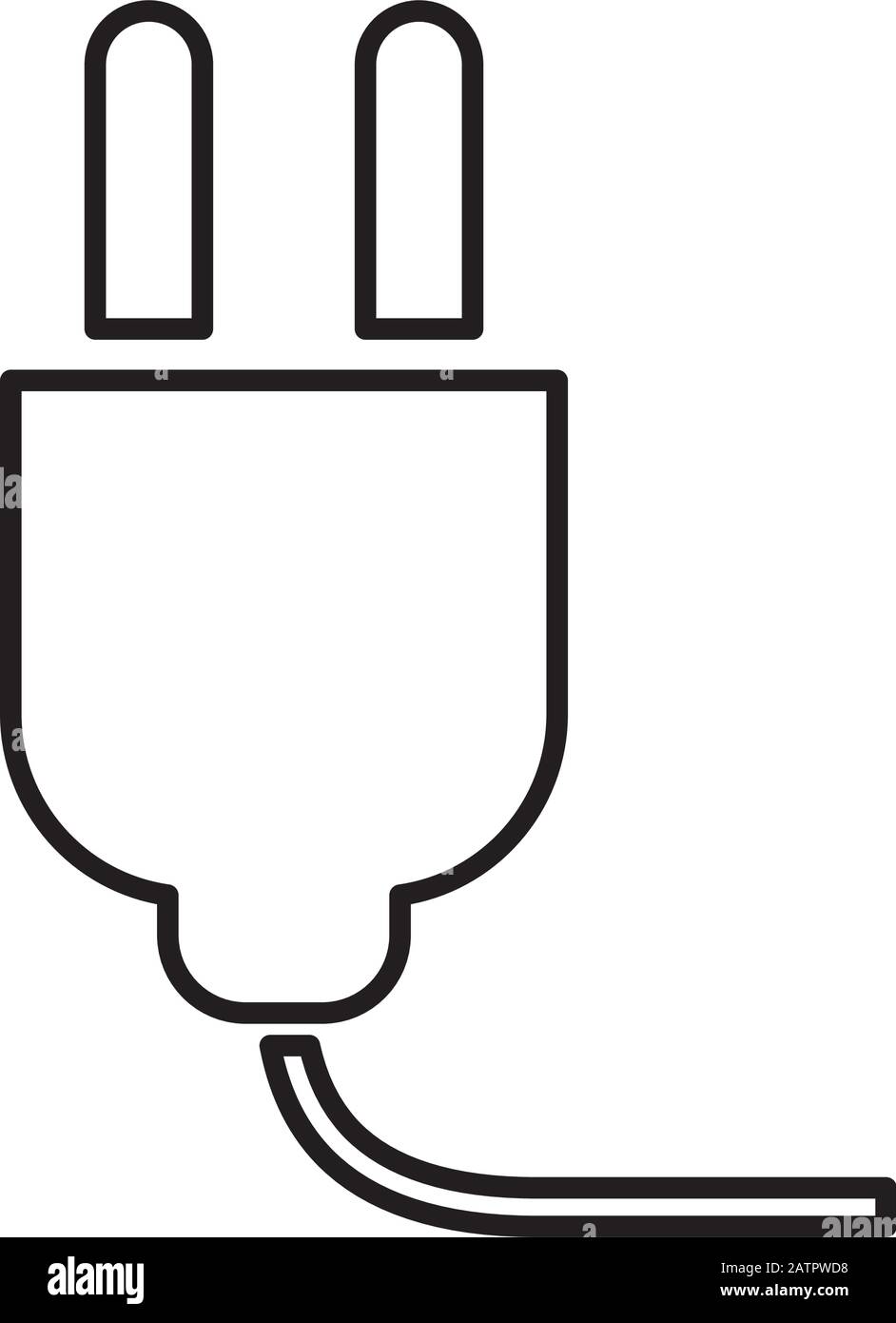 energy wire plug isolated icon Stock Vector Image & Art Alamy