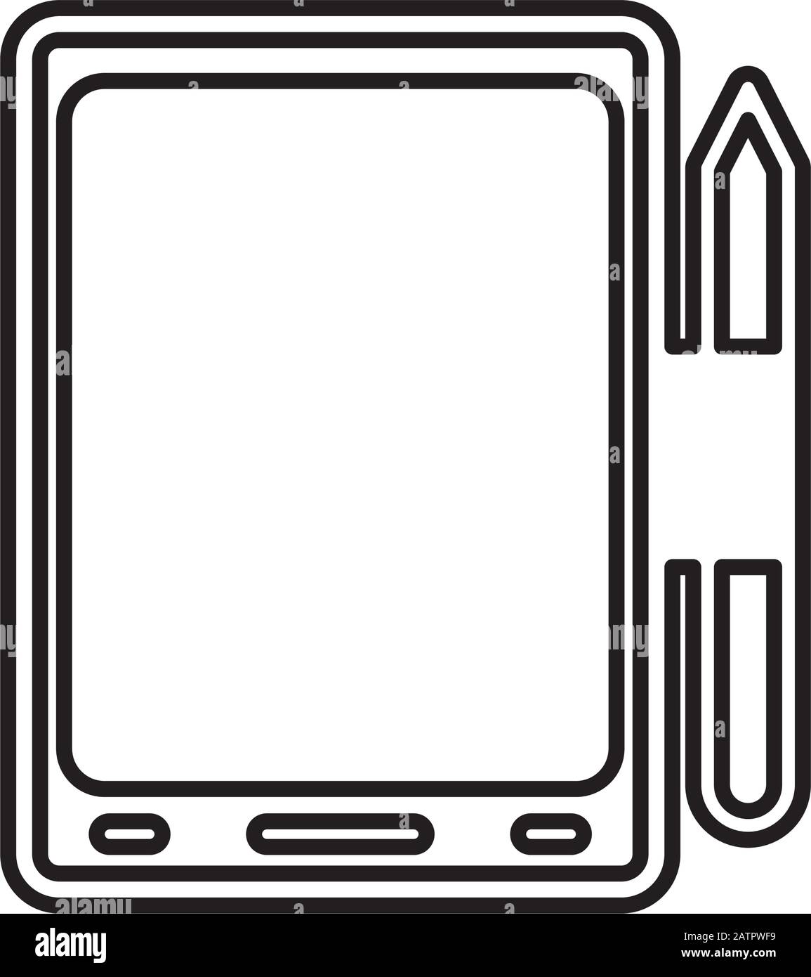 tablet technology device isolated icon Stock Vector Image & Art - Alamy
